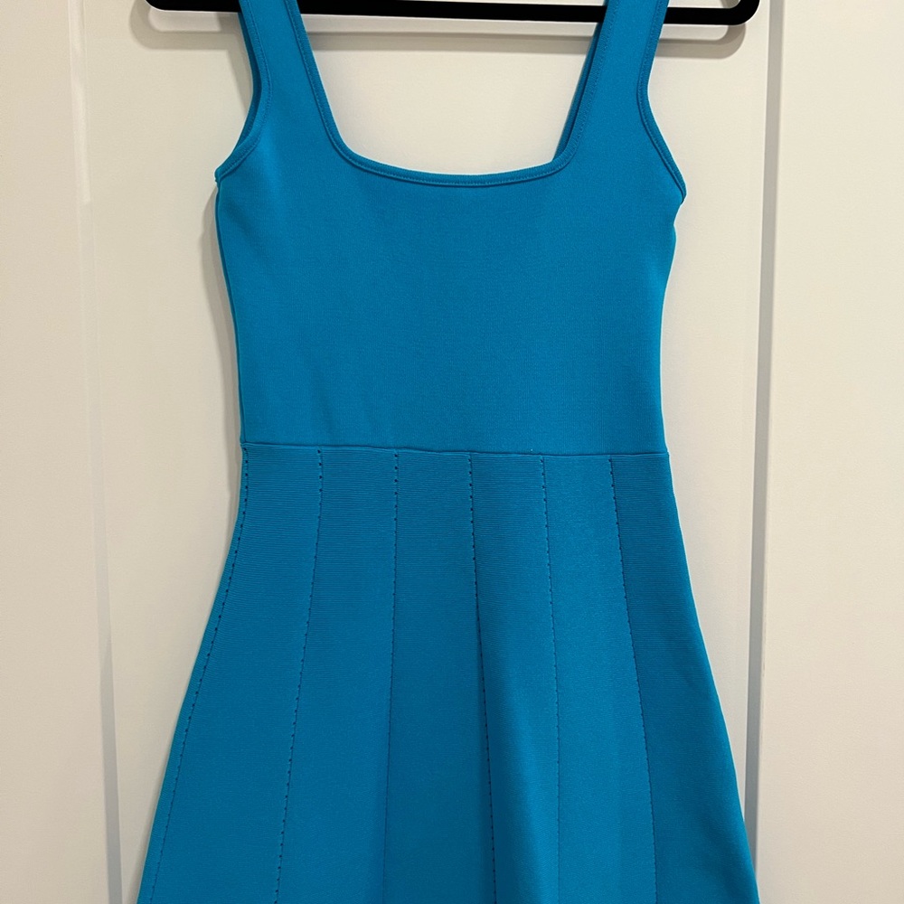 Zara NWT square neck mini dress